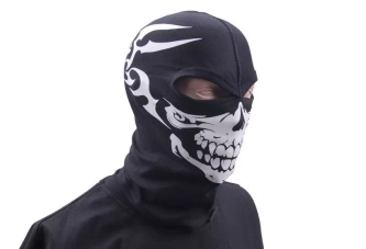 Sudadera térmica estampada, 2 agujeros - NEGRO