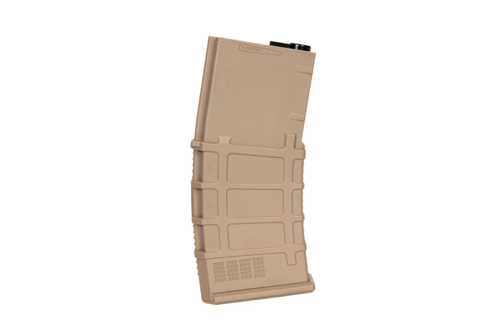 Polimerowy magazynek mid-cap 120 kulek do replik M4/M16 - tan