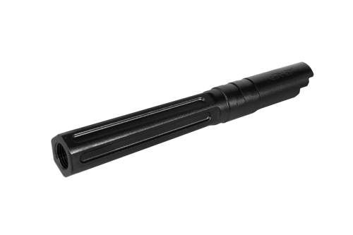 Cañón exterior de aluminanio LA Capa Customs HEXCUT para réplicass TM Hi-Capa 5.1 Negro