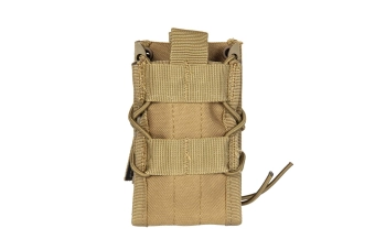 Double shingle-type magazine pouch - tan