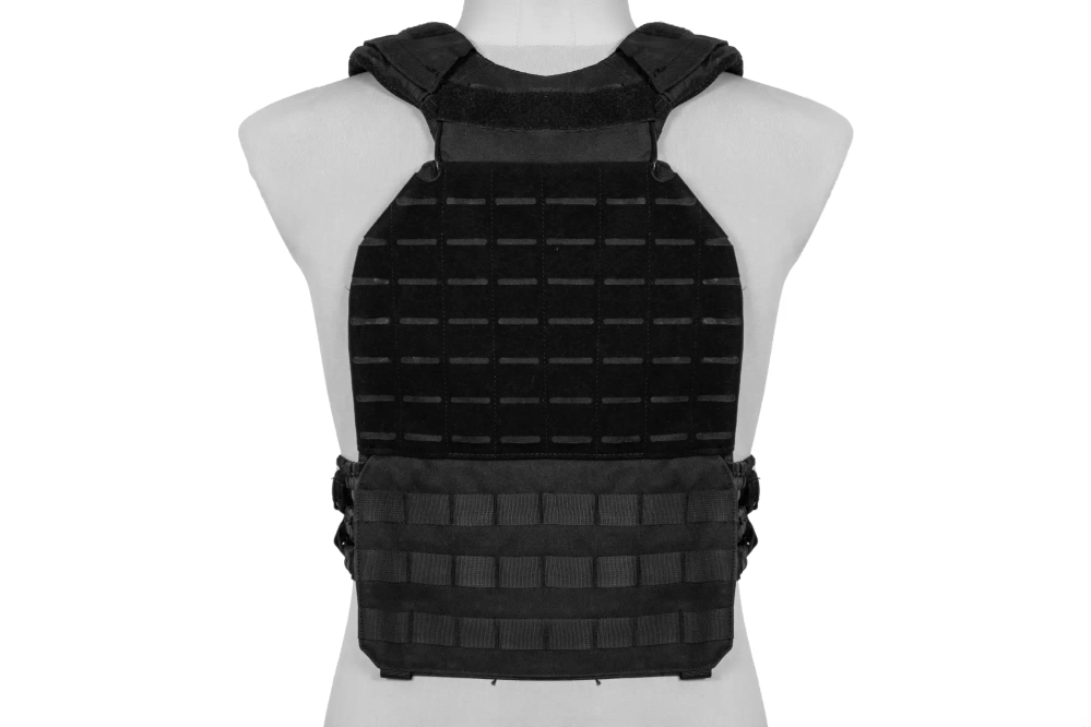 Gilet de type plate carrier molle/laser-cut – noir
