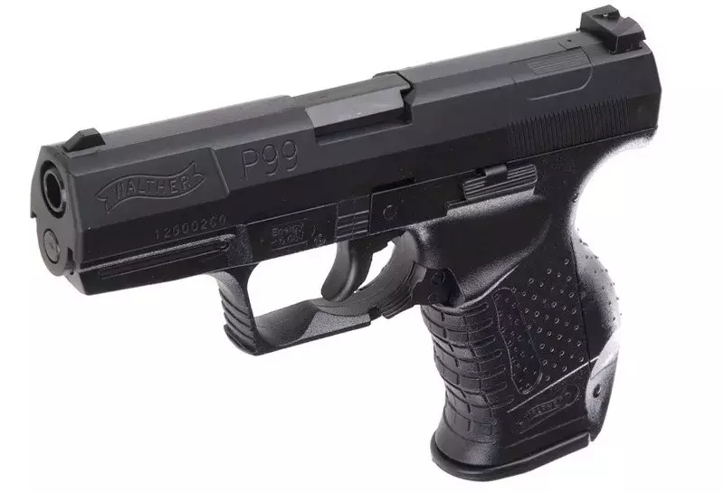 Spring-loaded replica of the Walther P99 pistol