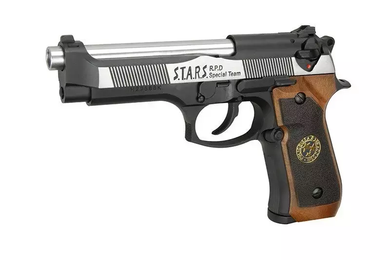 WE-2058 BIOHAZARD pistool replica - 2 TONEN