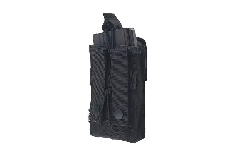 Open Top 1+1 Pouch - Black