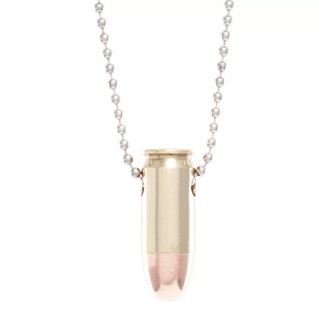 Naszyjnik z nabojem kaliber .45