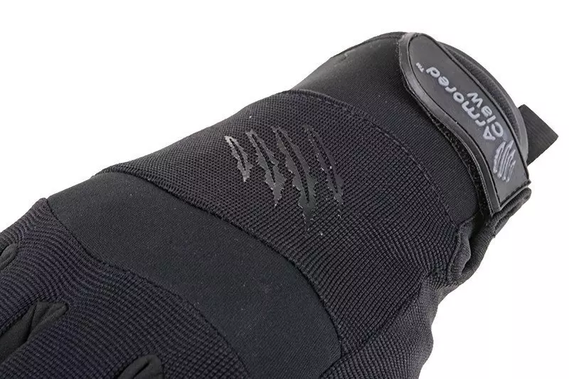 Guantes tácticos Tiro con garra blindada para clima frío - negro