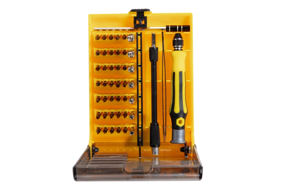 METAAL Gereedschapsset 45 Bits Geel