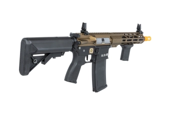 Specna Arms RRA SA-E25 HAL ETU™ Carabina airsoft Caos Bronce con dispositivo de descarga naranja
