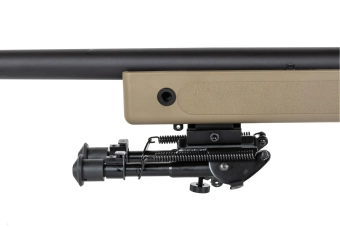 Specna Arms SA-S02 CORE™ High Velocity airsoft Selector Fusil avec lunette et bipied Upgraded Tan