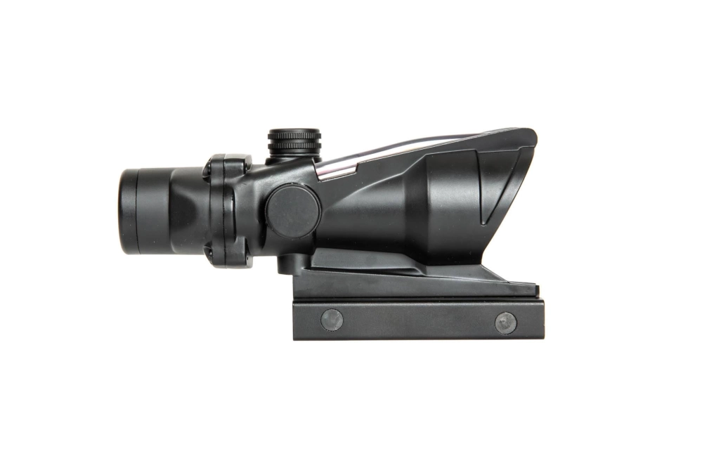 Airsoftová zbraň dalekohled 4x32 s optickými vlákny - černý
