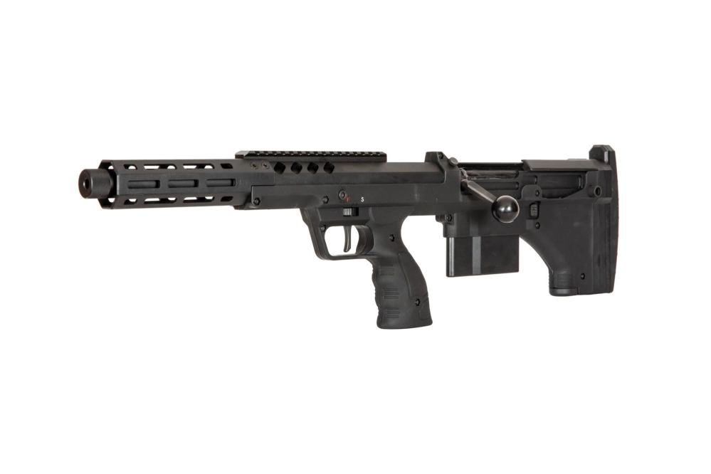 Airsoftová odstřelovací puška Desert Tech SRS-A2/M2 Sport 16" (pro leváky) - Černá