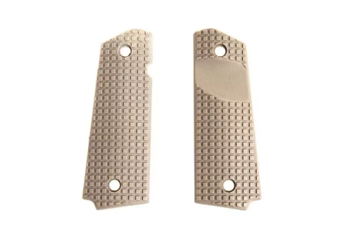 Polymerové obložení rukojeťu TYP B pro pistolí typ Colt 1911 - Dark Earth