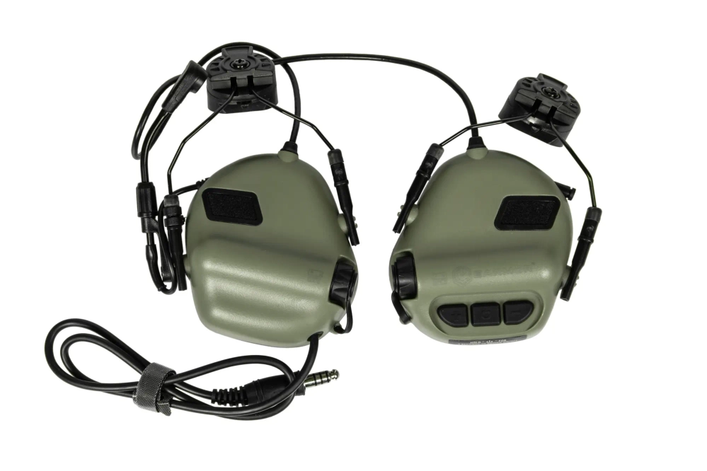 Casque actif M32H avec montageem pour rails ARC - Olive