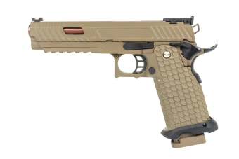 Pistola East Crane airsoft EC-2102 Tierra Oscura Plana
