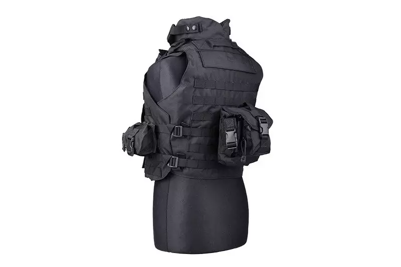 Gilet tactique de type IBA- noir  