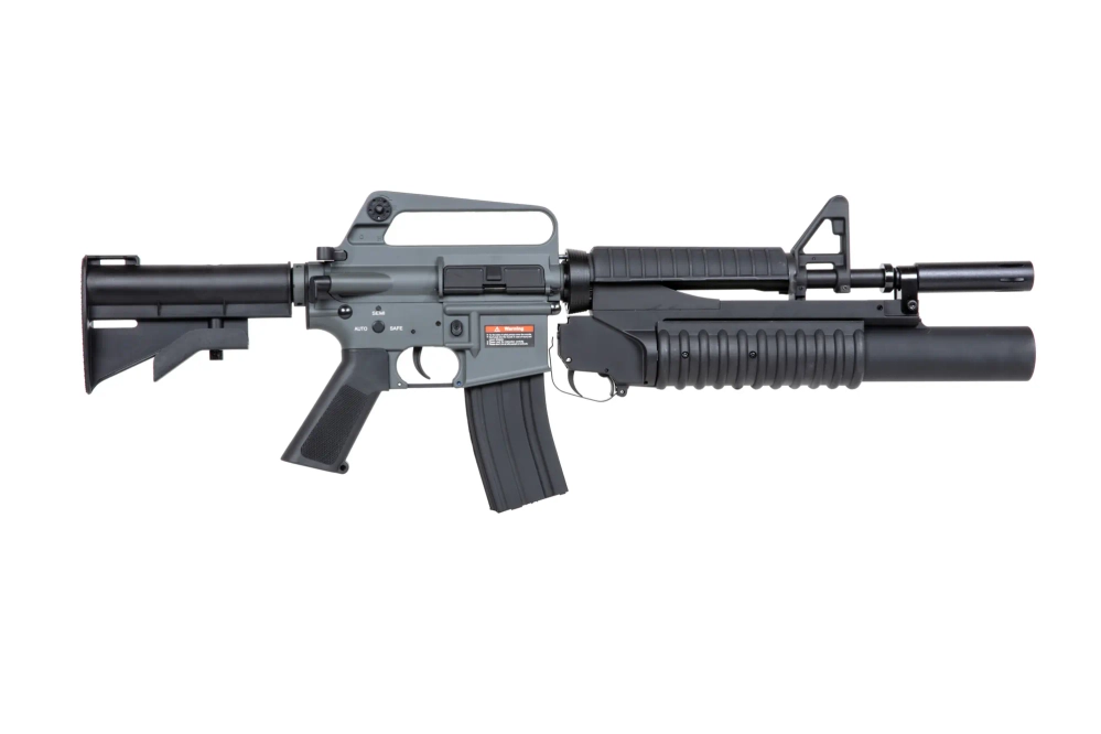 East Crane EC-704 Kestrel™ ETU ASG carbine avec lance-grenades Gris