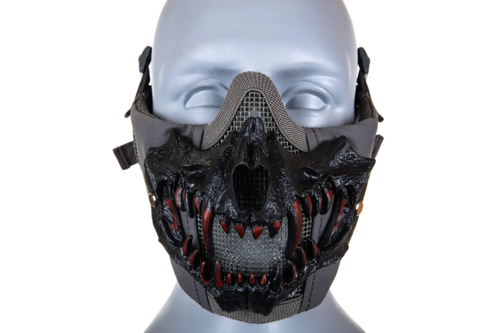 Maska Stalker EVO PLUS Fangs Ear Protection Szary