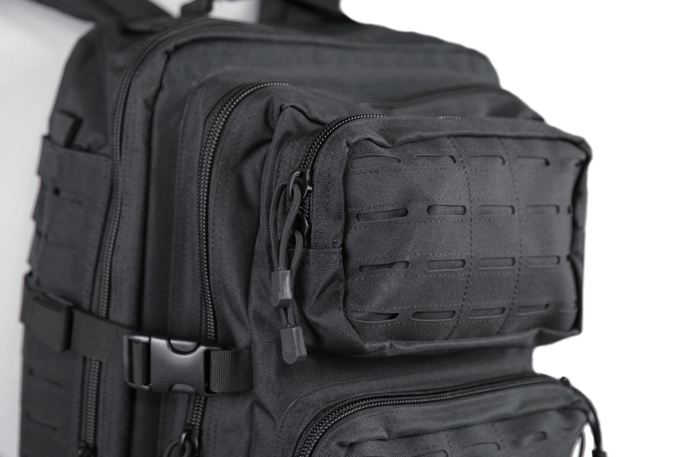 Medium patrol Laser-Cut backpack - black