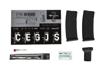 Specna Arms SA-E12 EDGE 2.0™ GATE ASTER New receiver/Light Ops Stock airsoft Carbine Black (OUTLET)