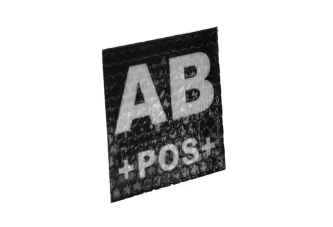 Nášivka IR s krevní skupinou: AB POS