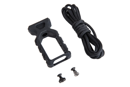 PTG Empuñadura vertical de paracord para KeyMod/M-LOK Negra
