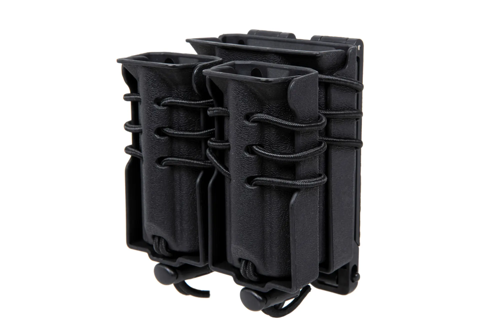 Nosič na 2 zásobníky pro 9mm a zásobník pro M4/M16 Wosport Urban Assault Quick Pull Black