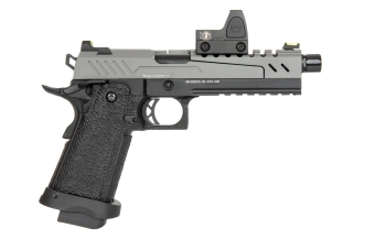 Réplique de pistolet Hi-capa 5.1 Split Slide - gris/noir (avec viseur BDS) 