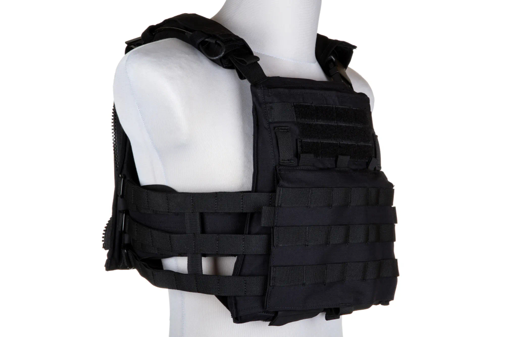PRIMAL GEAR Chaleco Táctico Porta Placas Trias Negro