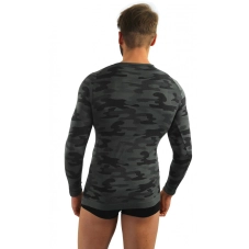 Sesto Senso Thermo Active Moro T-shirt lange mouwen Grijs-zwart