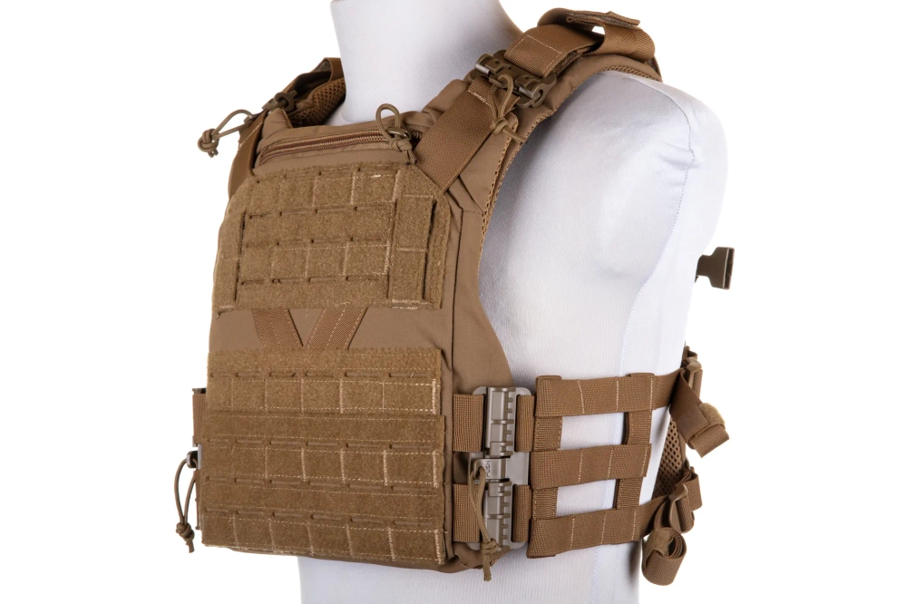 Wosport VE-83 Plaatdrager Tactisch Vest Coyote Bruin