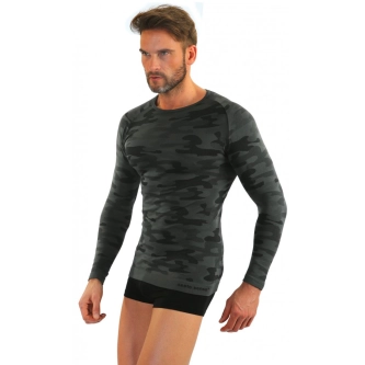Sesto Senso Thermo Active Moro tričko s dlouhým rukávem Grey-black