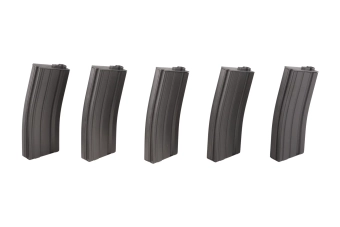 Set of 5 Real-Cap 30 BB Magazines for M4/M16 Replicas - Grey