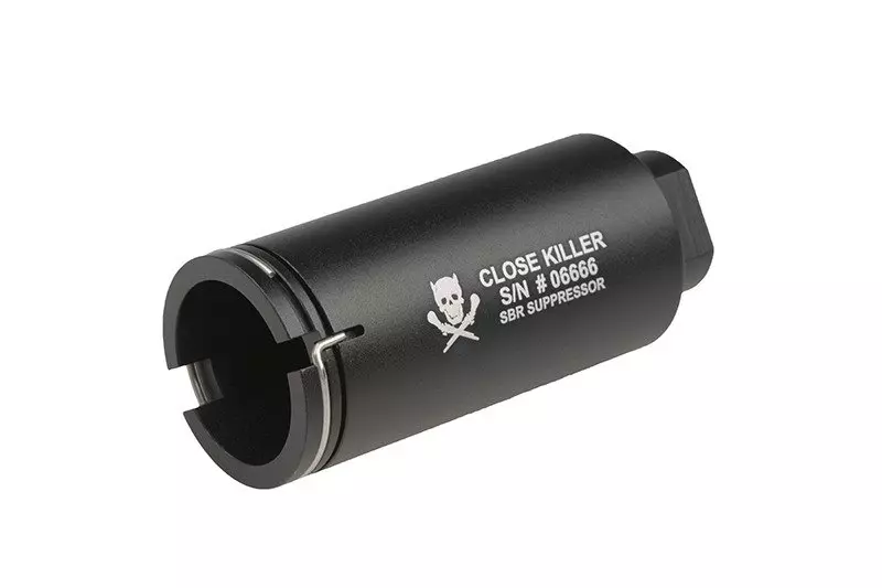 Cache flamme / Close Killer gazconcentrateur d'échappement - Noir