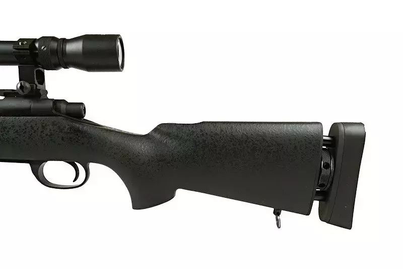SW-04 sniper rifle replica (with scope and bipod) - black