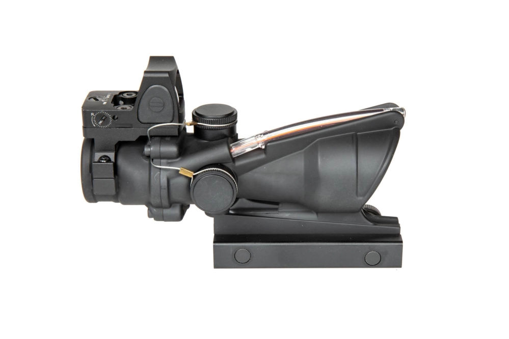 Réplica telescopio AOG 4X32 con fibra óptica y colimadorem - negro