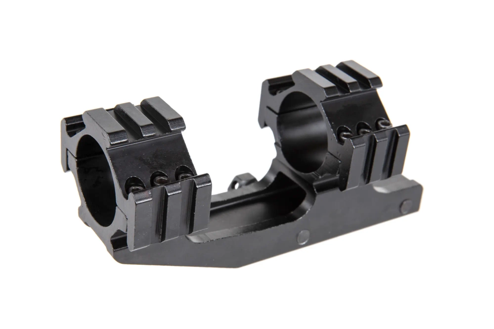 Vector Optics 30mm eendelige houder met Picatinny rails Zwart