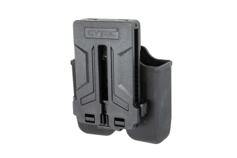 Double pistol magazine pouch - black