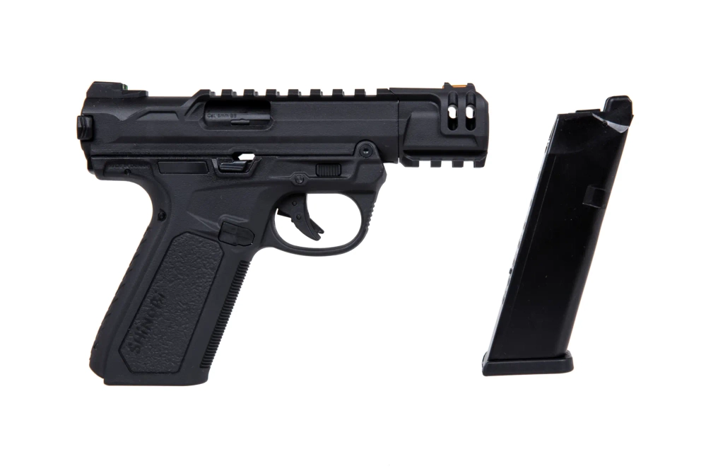 Pistola de airsoft Action Army AAP01C Shinobi GBB Full/Semina Auto Negra