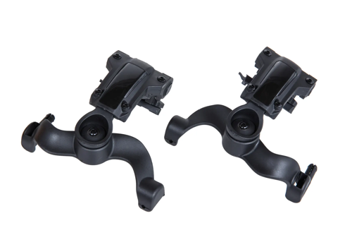 Adaptador de auriculares Comtac Woport para raíles ARC (tipo AMP) Gen 5 Negro