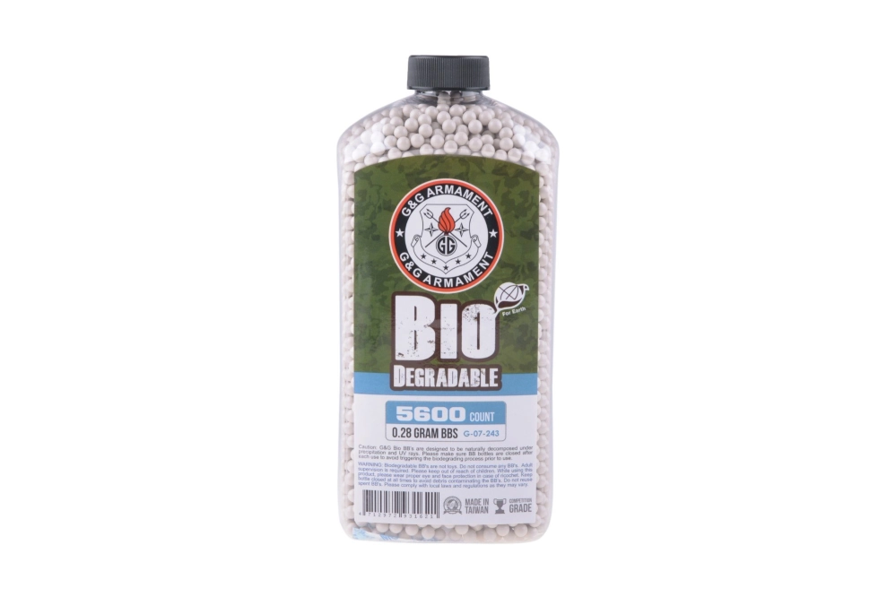 BBs biodegradable 0.28g G&G 5600 pcs