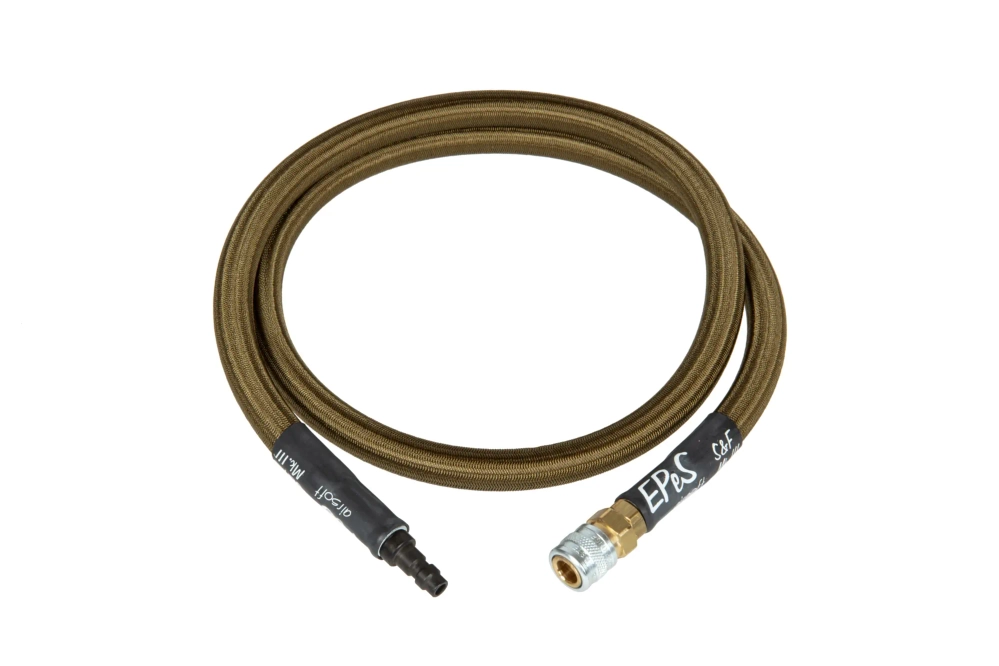 HPA S&F Mk.III gevlochten slang 100 cm - Olijf
