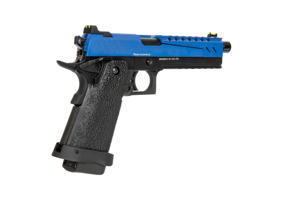 Hi-Capa 5.1 Split Side Pistol Replica - Blue / Black
