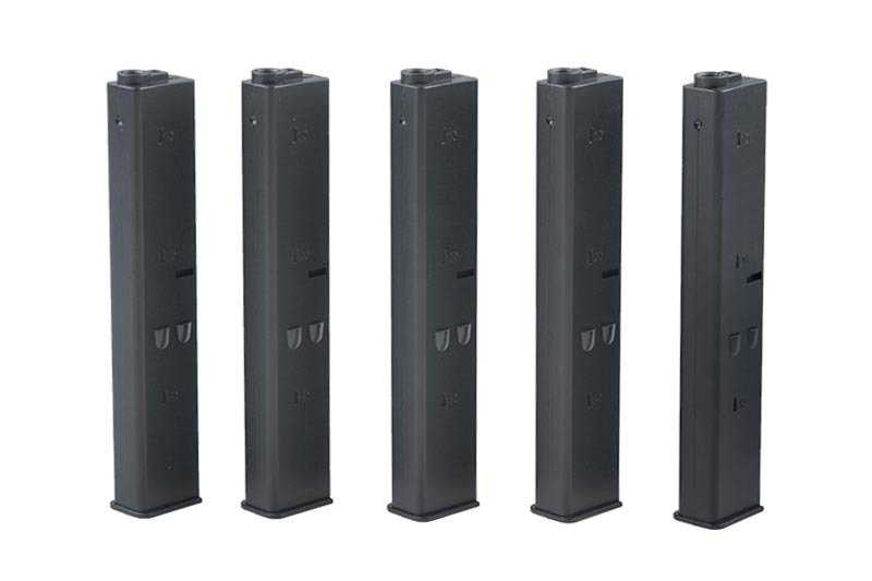 Sada 5 ks maplynynk 9mm pro zbraní typ AR-15 - černá