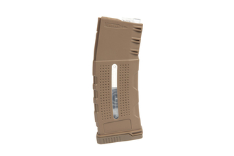 Chargeur hi-cap 350 pastilles pour répliques M4/M16 - tan
