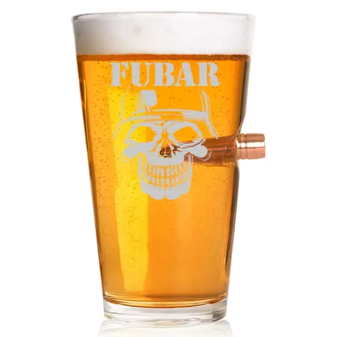  .50 FUBAR Beer Glass