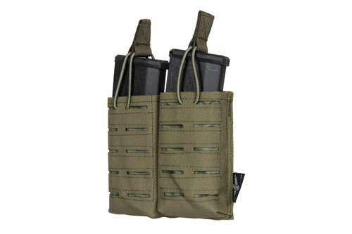 Double Laser-Cut MOLLE M4/M16 Magazine Pouch - Ranger Green