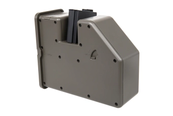 Krytac electric box magazine for Trident LMG replicas for 3500 rounds Olive