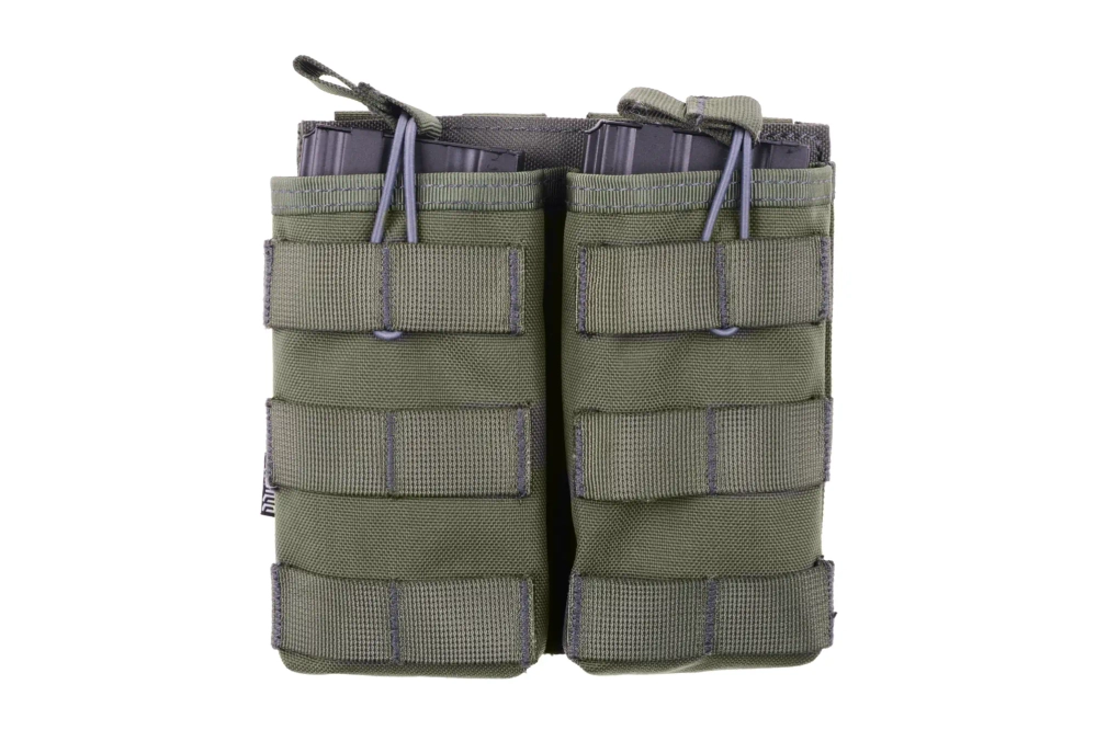 Double Open I Pouch for AK/M4/G36 Magazines - Ranger Green