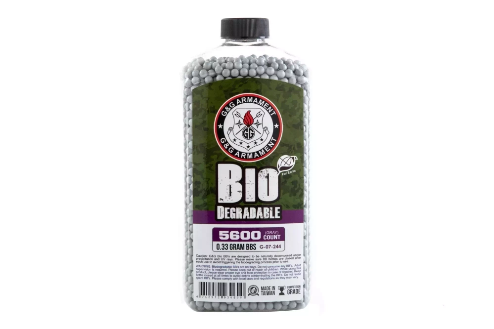Bolas biodegradables 0.33g G&G 5600 uds