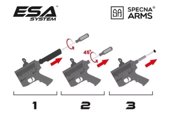 Airsoftová zbraň puškaka Daniel Defense® MK18 SA-E19 EDGE™ - Chaos Bronze